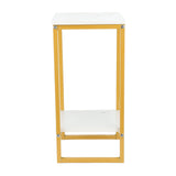 2 Tiers Flower Stand 60cm Sturdy Iron Frame Multifunctional Easy Assembly Flower Pot Shelf for V1294-YM0901-3111240020211