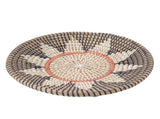 Round Grass Wall Ornaments 35cm Diameter Hand Knitting Hanging Woven Wall Baskets for Living Room V1294-YM0703-3115230050712