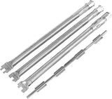 4 Piece Stainless Steel Gas Grill Burner Tube Set with 3 Burners and Crossover Tube for Weber Spirit V1189-LC-HW-00415
