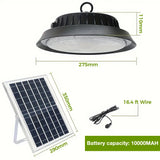 Solar Power Outdoor UFO LED High Bay Light in Black - 200W V178-59186
