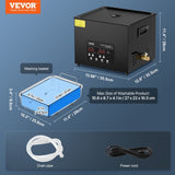 15L Ultrasonic Cleaner Cleaning Machine with Basket Heater and Timer 360W V952-HGKCSBQXJ15LJ18FFV3