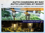 Solar Powered Hexagonal Tungsten Pathway Lights with Warm White Glow, Automatic On/Off, Weatherproof V1341-ZY-CN5E8CN6-2PCS