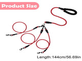 LGCASL 3 Dog Leash No Tangle, Heavy Duty Multiple Dog Lead Shock Absorbing Bungee, Triple Bungee V1189-LWWAL-20260325-02638