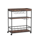 Artiss Kitchen Island Rolling Serving Cart DIY-KI-02-WAL