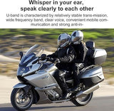 Motorcycle Bluetooth Headset Helmet Intercom with Noise Cancellation Stereo Music IPX6 Waterproof V1192-AZ-W-10052