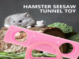 Pink Guinea Pig Toys Hamster Seesaw Pets Tunnel Small Animals V1189-WXFWAL-20260326-02947