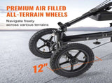 Folding Knee Scooter, Aluminum Steerable Knee Walker with Height-Adjustable Handlebar & Knee Pad, V952-XGZXQCQLBDJZ6X9I8V0