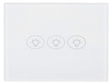 WiFi Touch Light Switch Voice Control Dimmable Smart Wall Touch Switch with Timer for Tuya 90250V V1294-YM0718-3119210330711