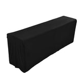 Table Cover Rectangular Wrinkle Resistant Washable Universal Black Stretch Tablecloth for Wedding V1294-YM0523-3118220027813