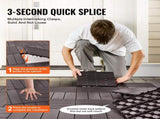 Interlocking Deck Tiles 54 Pack 12"x12" Waterproof for Porch Dark Brown V952-HDDBSL4TBTSZUY2L8V0