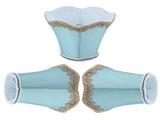 3Pcs Fabric Lampshade ClipType Modern European Style E14 Lamp Cover for Home Hotel KTV Green V1294-YM0901-3119210069111
