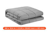 Weighted Blanket, 11 kg, 2235 x 2640 mm King Size, Cooling Breathable Heavy Blanket with Glass V952-JZMTDLBT25LBE74QP001V0