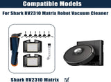 10 Pack Replacement Parts Set for Shark RV2310 Matrix Robot Vacuum Cleaner 1 Main Brush 2 HEPA V1188-ZC-DLL-1621