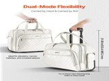 Rolling Laptop Bag, Fits Up to 15.6 Inch Laptop, Wheeled Briefcase, Roller Computer Tote Bag with 2 V952-LGSTDNB156INC0DM0V0