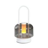 White Portable Rechargeable LED Lantern -Touch Control, Adjustable Brightness, USB Charging V888-ELOSUNG13985