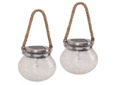 2Pcs Solar Glass Ball Waterproof Automatic LED Rotating Cracked Lantern Light for Lawn Terrace V1294-YM0703-3119230047711