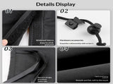 5Pcs Car Window Shades, 4 Pcs Car Side Window Sun Shades & 1 Rear Seat Divider Curtain UV Protection V1192-AZ-W-3112