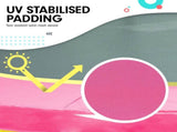 Kahuna Mini 4.5 ft Trampoline Green Pink TRA-FJP-45-GNPK