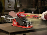Belt Sander 4" x 36", Disc Combo Sander 6",Electric Adjustable Bench Belt Sander 375W,Grinder Bench V952-915BD-46NSDJ00001V3