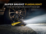 Black CaRSun Tire Inflator Portable Air Compressor LED Light Tire Inflator DC 12V V1106-806-BLA-79386
