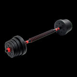 30kg Adjustable Rubber Dumbbell Set Barbell Home GYM Exercise Weights V63-834271