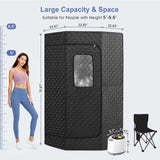 Home Portable Steam Sauna Tent w/Remote Control Foldable Chair Loss Weight AU V201-W13284747