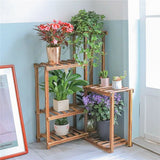 Premium Pine Wood 6-Tier Plant Stand V767-Z8FHJ-J