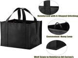 10 Pack Heavy Duty Reusable Grocery Bags with Reinforced Bottom, Large Capacity Shopping Totes for V1107-CS-STGWDH