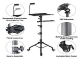 Mobile Laptop Tripod 11-16 Inch on Wheels 82-170cm Height Adjustable Projector Portable V985-LAPTOPTRIPOD