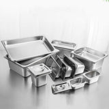SOGA 6X Gastronorm GN Pan Full Size 1/1 GN Pan 6.5cm Deep Stainless Steel Tray GASTRONORMPANS5403X6