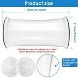 2PCS Waterproof Shower Knee Protector, Reusable and Long Lasting Cast Protector for Showering Burn V1369-AZ3-W-18952