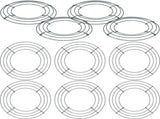 10 Packs Christmas Metal Wreath Frame Green Round Wreath Making Ring DIY Macrame Floral Crafts V1188-WTJ-TLK-0093