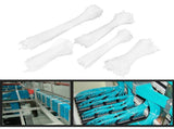 5Packs Cable Ties Zip Wraps Set Disposable Nylon Wire Cord Strap Fastener Fastening OrganizerWhite V1294-YM0718-3117200193811