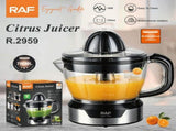 Electric Citrus Juicer with 700ml Capacity, Effortless Orange and Lemon Squeezing, Compact V1341-ZY-B96B9YBL-TRANSPARENT