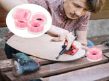 4pcs Flashing Longboard Skateboard Wheels Pink Pu Replacement Set V1192-AZ-W-31565