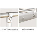 Ekkio Clothes Rack Stainless Steel Two Rail V227-2997101015081