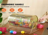 Raffle Drum, 16.1 x 12 inch Brass Plated Raffle Ticket Spinning Cage, Holds 5000 Tickets or 200 V952-CJGJS16YC000Z86CGV0
