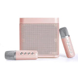 Portable Karaoke Machine with 2 Wireless Microphones Portable Bluetooth Speaker for Family Party V1263-JX-6965-1