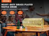 Raffle Drum, 14.8 x 21.26 inch Brass Plated Raffle Ticket Spinning Cage, Holds 10000 Tickets or 300 V952-CJGJS19YC000HNSYJV0