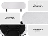 Artiss Dining Chairs Set of 6 Sherpa Boucle White DINC-B-W01-WHX6