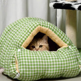 Cat house - Cat basket - Plush and warm - Removable and washable - Closed cat bed for winter V1188-ZXY-131-330