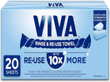 480x Viva Paper Towel Rinse & Re-Use Towel Reusable 20 Sheets x 24 Packs Bulk Box V563-9310088013849-24PCS