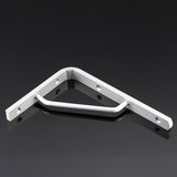 Worgeous 2 PCS Heavy Duty Shelf Brackets Thickened Silver Shelf Support Bracket Aluminium Alloy V1189-LWWAL-20260327-03286