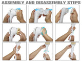 Generic Electric Body Brush Set for Showering,Exfoliating Bath Brush Long Handle for Shower Lotion V1192-AZ-W-2508