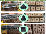 1 PCS Soil Blocker for Seedlings, Stainless Steel Soil Press Garden Tool, Silver, 5 x 5 cm V1237-ZY-924-182
