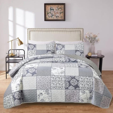 Nurturing Quilted Coverlet and Pillowcases Set: Perfect for Restful Sleep - Queen size V745-MAC080177Q13U