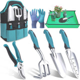 Set of manual gardening tools, aluminum gardening equipment, garden tool V1366-AZ2-W-02893