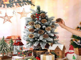 20Pcs Gold Pine Cones Decorations Gold Pinecones Ornaments with Pick for Craft Artificial V1370-AZ4-14926