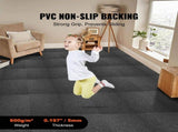 Carpet Tiles Reusable, 20"x 20" Carpet Squares With Padding Attached, Soft Padded Carpet Tiles, Easy V952-KCXFKDT2020YI2QM3V0