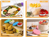 Mini Food Storage Containers - Stainless Snack Box - Set of 12 Dressing Jars - Small Stainless V1188-MS101-03088-1